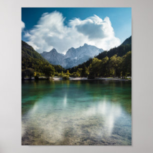 Poster Lac Jasna à Kranjska Gora, Slovénie