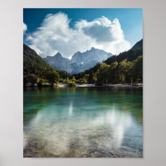 Poster Lac Jasna à Kranjska Gora, Slovénie (Devant)