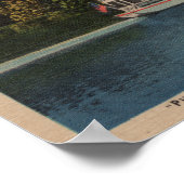 Poster Lac Junaluska, NC - Vue du Cherokee Boat (Coin)