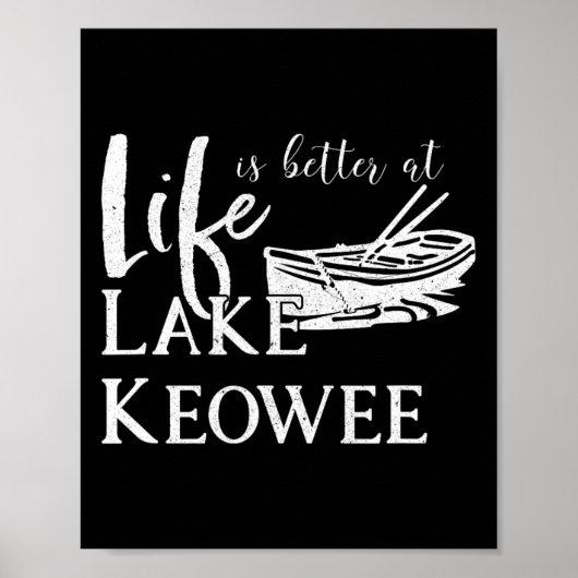 Poster Lac Keowee  (Devant)