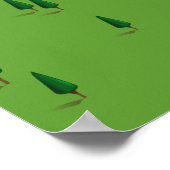 Poster lac Kochelsee, carte Allemagne  (Coin)