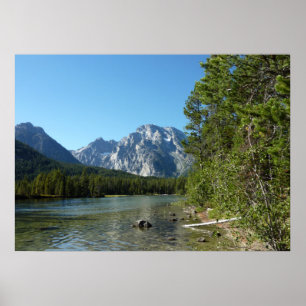 Poster Lac Leigh dans le parc national de Grand Teton