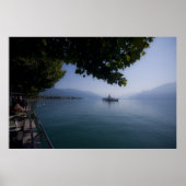 Poster Lac Léman avec Paddle Steamer (Devant)