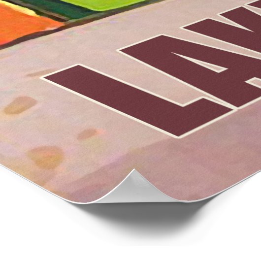 Poster Lac Léman, chemin de fer, vue depuis la fenêtre (Coin)