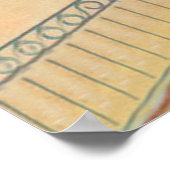 Poster Lac Léman, Gens sur une promenade, Suisse (Coin)