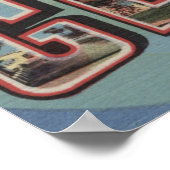 Poster Lac Léman, Wisconsin - Scènes de grandes lettres (Coin)