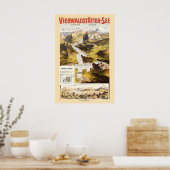 Poster Lac Lucerne Suisse Vierwaldstättersee (Cuisine)