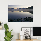 Poster Lac McDonald à Sunrise II (Bureau à domicile)