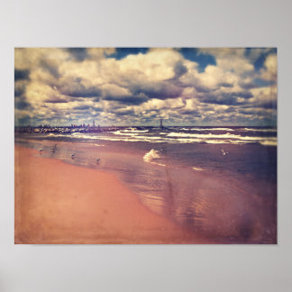 Poster Lac Michigan