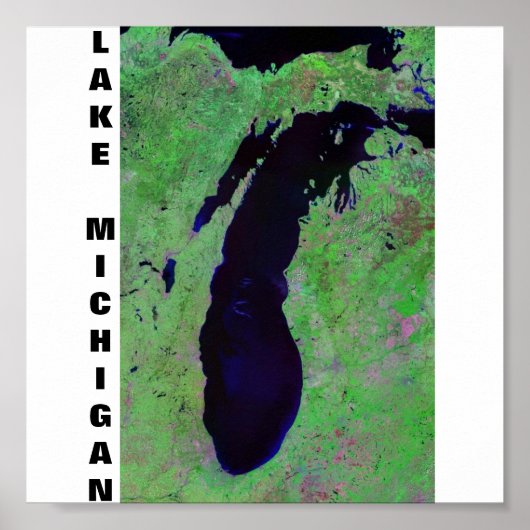 Poster Lac Michigan (Devant)