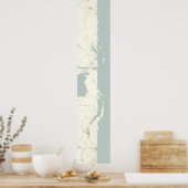 Poster Lac Michigan non descendu, vertical, 60 x 10 (Cuisine)