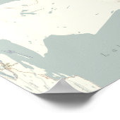 Poster Lac Michigan non desservi, horizontal (Coin)
