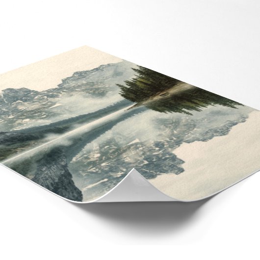 Poster Lac Misty Mountain (Coin)