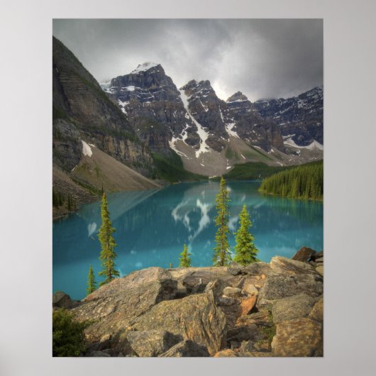 Poster Lac Moraine Canada (Devant)