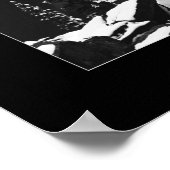 Poster Lac Moraine (noir et blanc) (Coin)