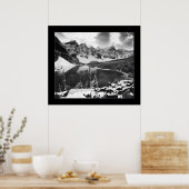 Poster Lac Moraine (noir et blanc) (Cuisine)