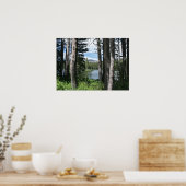 Poster Lac Mountain, Forêt (Cuisine)