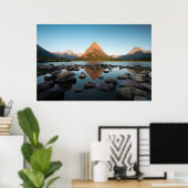 Poster Lac Mountain | Parc national du Glacier (Bureau à domicile)