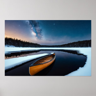 Poster Lac Nature Extérieur Paysage Calme Tranquille Rela