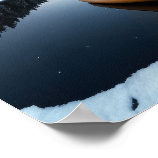 Poster Lac Nature Extérieur Paysage Calme Tranquille Rela (Coin)