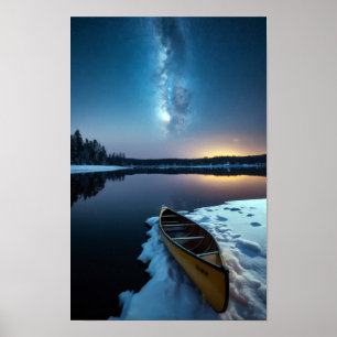Poster Lac Nature Extérieur Paysage Calme Tranquille Rela