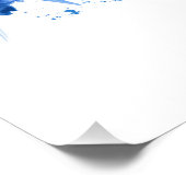 Poster Lac Nigeria Skyline Blue (Coin)