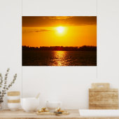 Poster Lac Norman, NC Sunset (Cuisine)