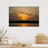 Poster Lac Norman, NC Sunset (Cuisine)