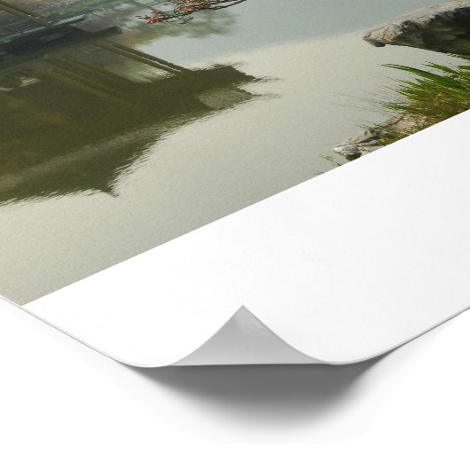 Poster lac ouest, Chine (Coin)