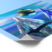 Poster Lac Pyramid double (Coin)