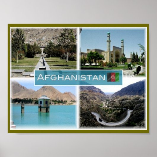 Poster Lac Qargha - Babur Garden (Devant)
