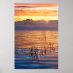 Poster Lac Racquette Montagnes Adirondack, New York