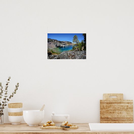 Poster Lac Ruby - sentier John Muir - Sierra Nevada (Cuisine)