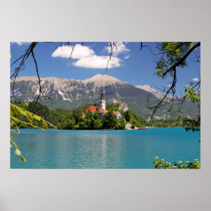 Poster Lac saigné, Slovénie