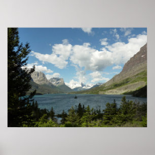 Poster Lac Saint-Marie II au parc national de Glacier