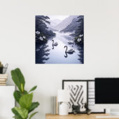 Poster Lac Sérénité (Bureau à domicile)