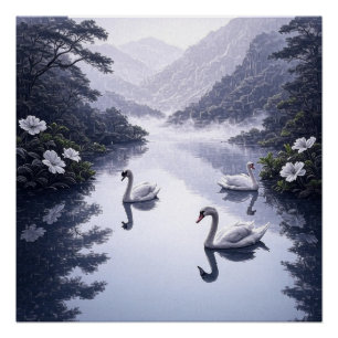 Poster Lac Sérénité