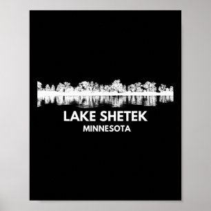 Poster Lac Shetek Voyage Minnesota Drôle Pêche Été Ca