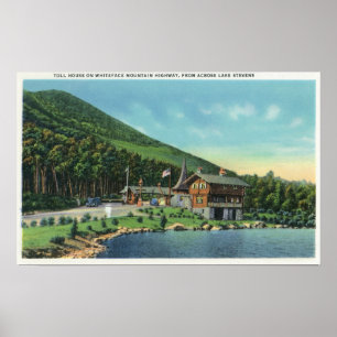 Poster Lac Stevens Vue de la maison de péage