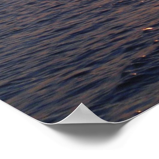 Poster Lac Sunset (vertical) (Coin)