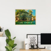 Poster Lac Supérieur Pictures Rocks (Bureau à domicile)