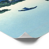 Poster Lac Suwa dans la province de Shinano (Coin)