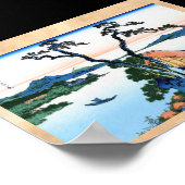 Poster Lac Suwa dans la province de Shinano Hokusai (Coin)