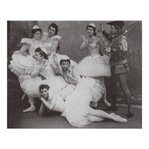 Poster Lac swan, théâtre de Mariinsky, 1895 (photo de