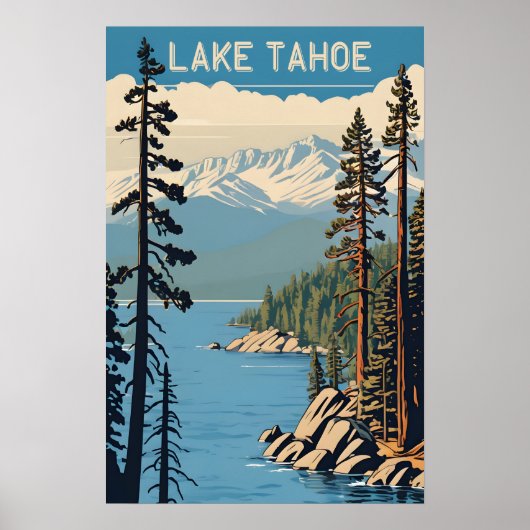 Poster Lac Tahoe (Devant)