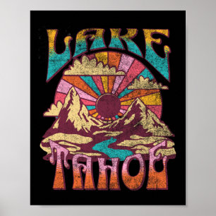 Poster Lac Tahoe Californie Nature Randonnée Montagnes Ex