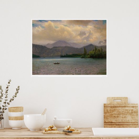 Poster Lac Tahoe, Californie par Bierstadt (0102a) (Cuisine)