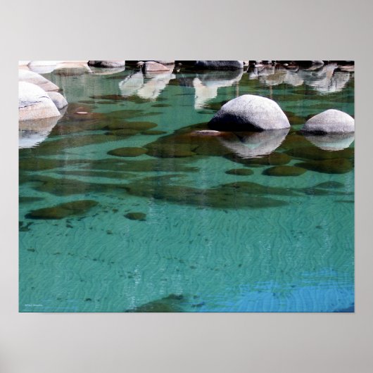 Poster Lac Tahoe Sable Ripples 2 (Devant)