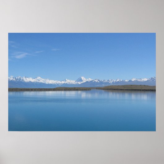 Poster Lac Tekapo, Nouvelle-Zélande (Devant)