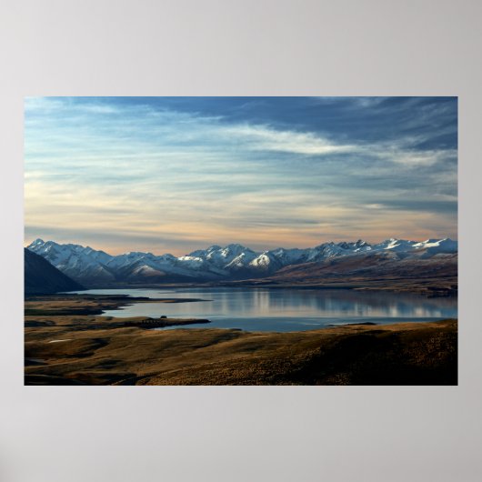 Poster Lac Tekapo, Nouvelle-Zélande (Devant)